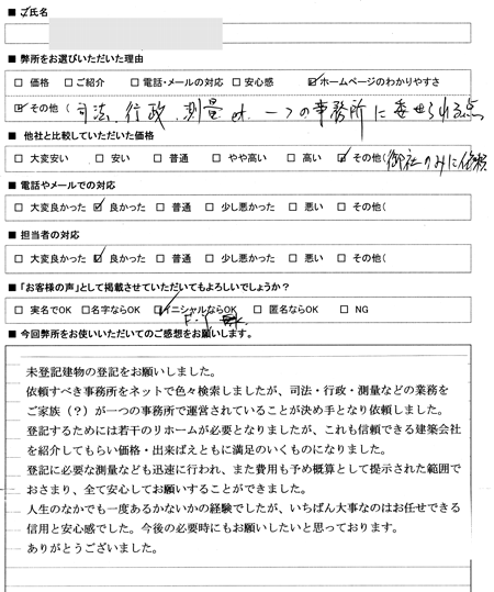 愛知県名古屋市東区　登記の感想