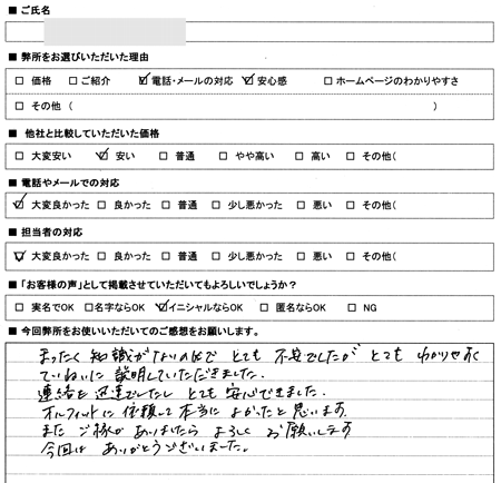 愛知県名古屋市中川区　登記の感想
